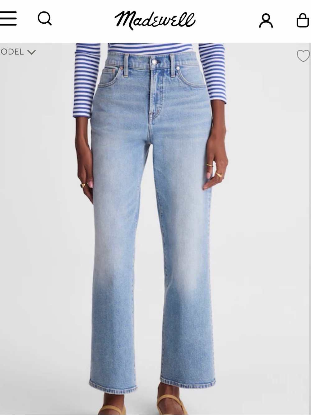 Madewell “curvy perfect vintage wide-leg crop jean”